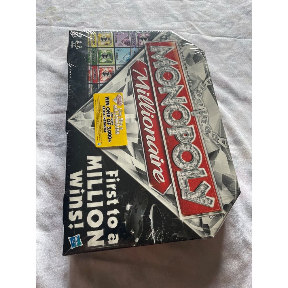 Monopoly Millionaire Board Diamond Game New Retired Sealed Parker Brothers Hasbr